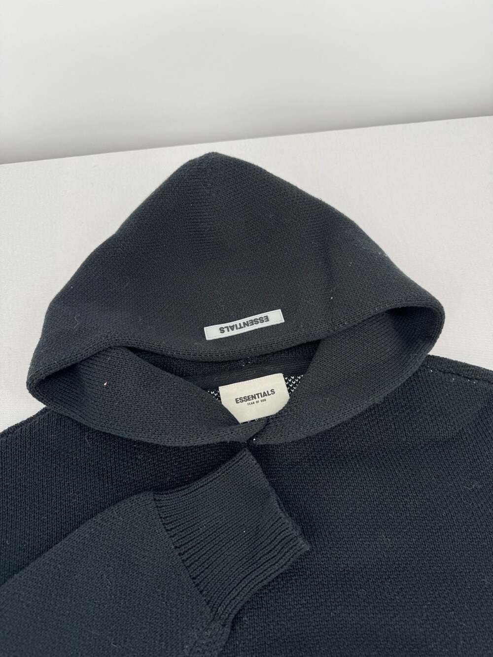 Fear of God Essentials Knit Hoodie Black